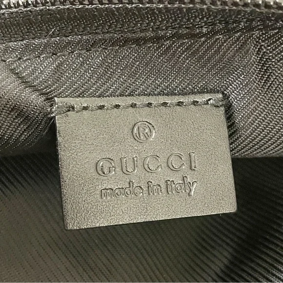 Gucci black monogram canvas and leather Y2K sling backpack bag - Picture 6 of 11